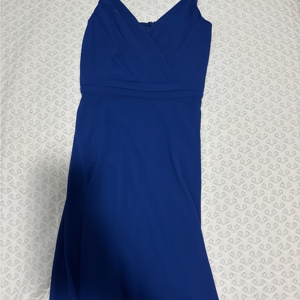 Morgan de Toi Royal Blue Strapless Dress